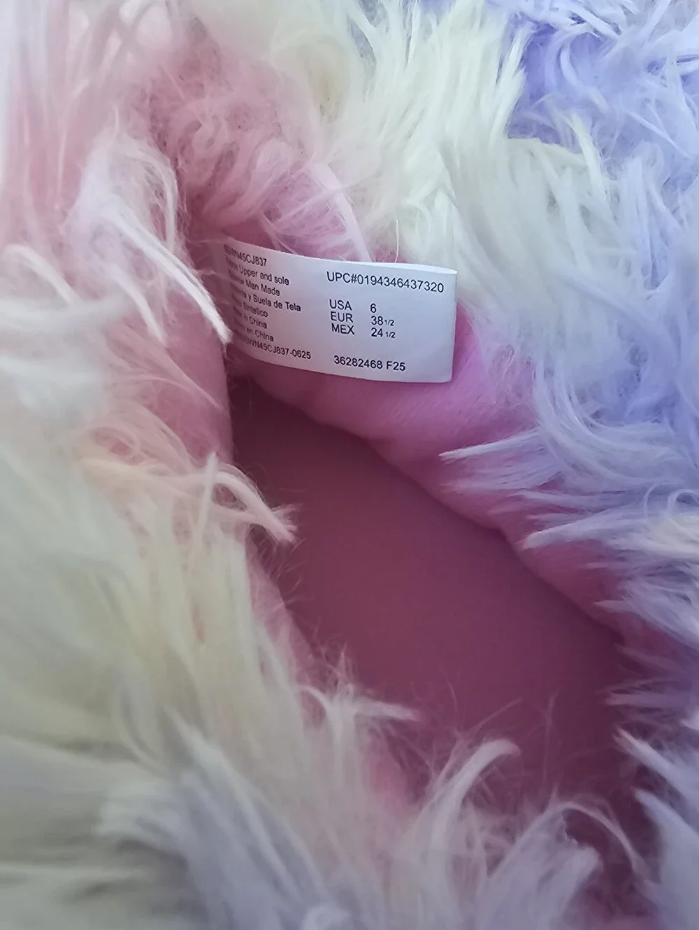 Wonder Nation Fuzzy Monster Slippers - Sizes 4/5 and 6 NEW